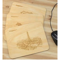 Xylograph Style Wooden Mouse Pad